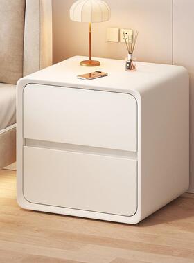 床头柜小型0现代简约极窄床边柜奶油窄风超225新款迷你BTZ夹缝物