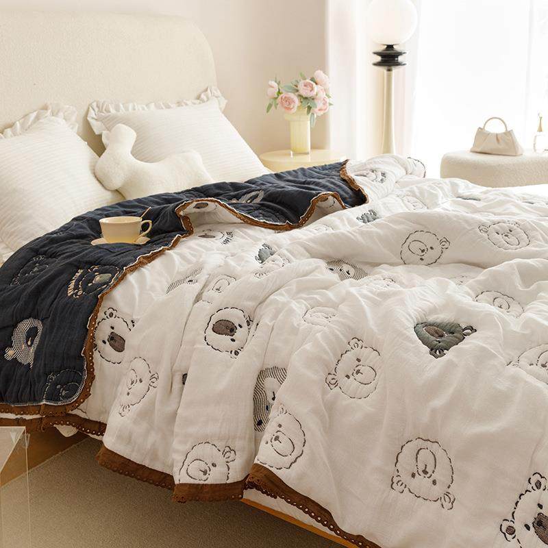 新款卡通款云朵子纱泡芙被双层纱布春毛秋四季子巾被被155被芯全,电子/电工,接线端子,淘宝优惠券,粉丝福利购,淘宝优惠卷