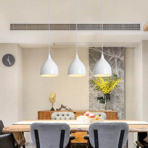 餐吊灯1825头餐吊灯铁l艺厅现代约吧台服装店创简意个性ed灯具