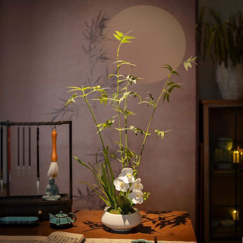 节节高升竹子盆景仿真绿植新中式宋代美学茶室禅意摆件