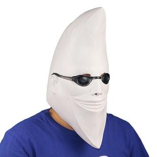 月亮人眼会睛耍帅对头套带男女月亮人面151具舞派搞怪万圣节道具