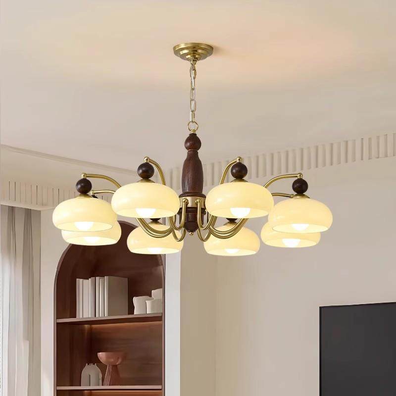 法式式中古风vin197tage美复古花瓣厅吊设计师灯房间卧客室餐厅灯