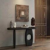 简约代现风实玄玄关桌靠墙家用FMC入户关台民宿端木景台走廊过道