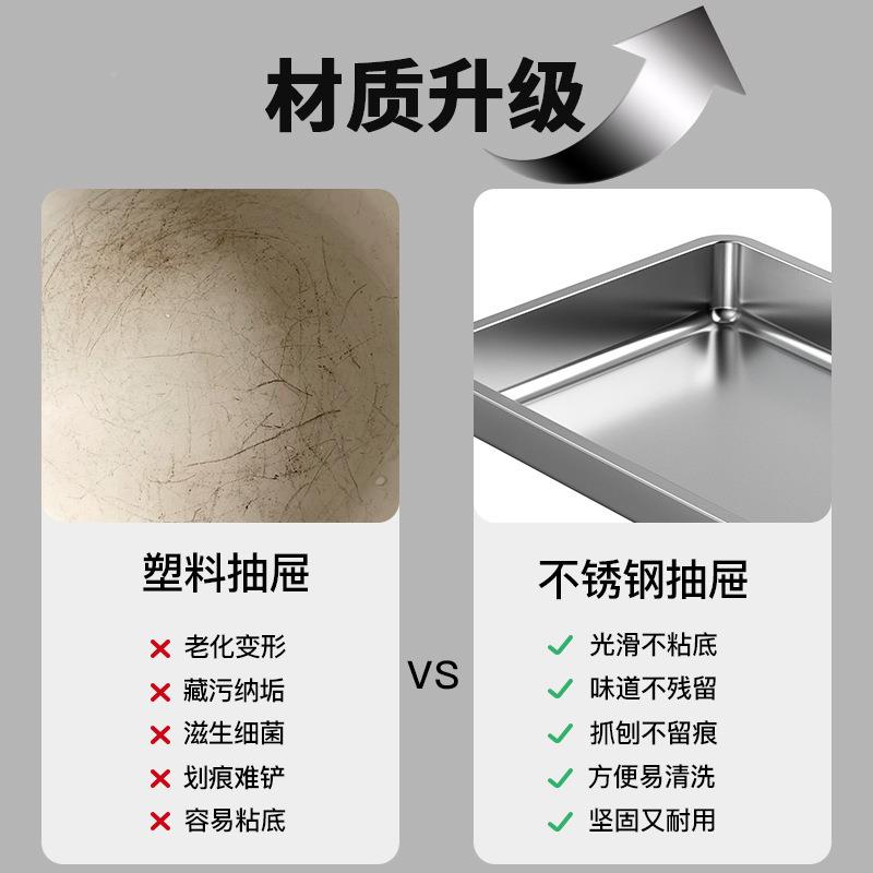 跨境不锈钢猫砂盆防外叠猫式砂盆折超大溅4577号防带出抽屉全封闭