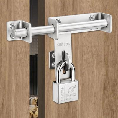 340不锈钢门栓重型插销插销门搭卡明扣防盗大门仓库铁门老式锁门