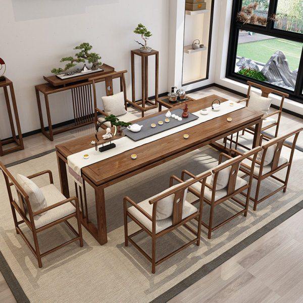 新中式大板茶桌茶馆禅意茶台全实木泡茶桌茶室会客洽谈茶桌椅组合,商业/办公家具,茶台/茶桌,淘宝优惠券,粉丝福利购,淘宝优惠卷