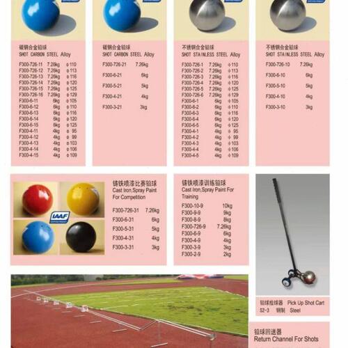 皇冠sport体育牌CROWN合金铅球比赛训练国际田联认证IAAF