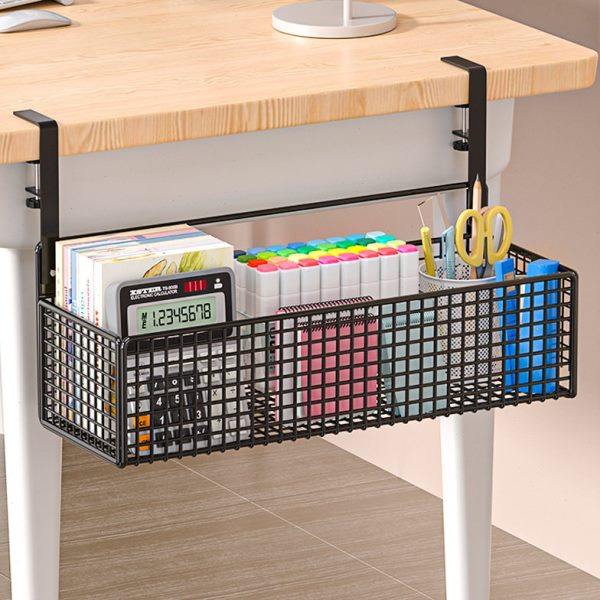 工位桌面挂篮收纳置物架公室整理神器悬挂式宿舍桌上台面用品盒,收纳整理,化妆品收纳架,淘宝优惠券,粉丝福利购,淘宝优惠卷