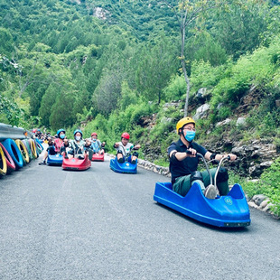 户外山道滑车单人山地滑车斜滑坡滑车景区网红无动力设备厂家直销