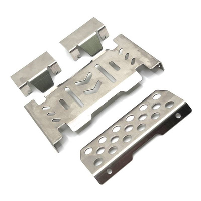 易控 1/10 YK4106 YK4107 遥控车零配件 金属升级 底盘不锈钢护甲