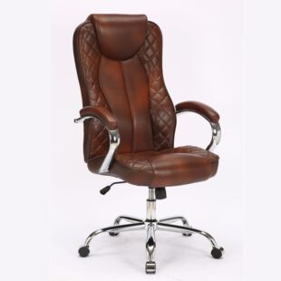 利和实业贸易公司红棕雍容富贵菱格经理行政办公椅