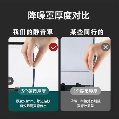 带罩低音冰沙机商用奶茶店全自动刨冰机大功率萃茶冰沙机静音110v