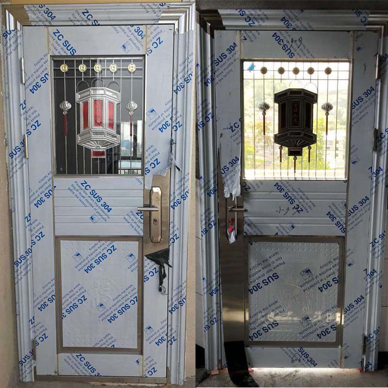 半波不锈钢门不锈钢房门 卧室门不锈钢防盗门阳台玻璃门车库单门