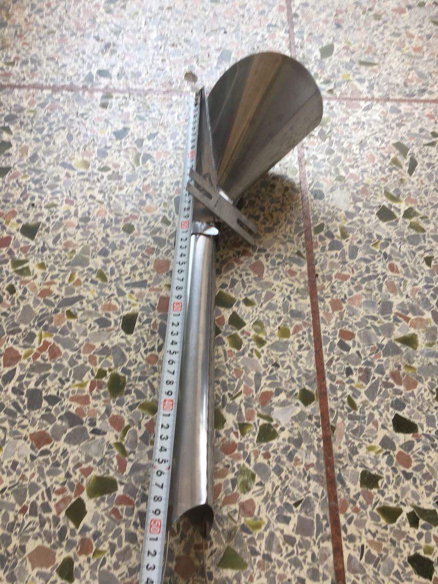 食品立式包装机成型器制袋器颗粒粉剂下料接料斗背封配件定制直销