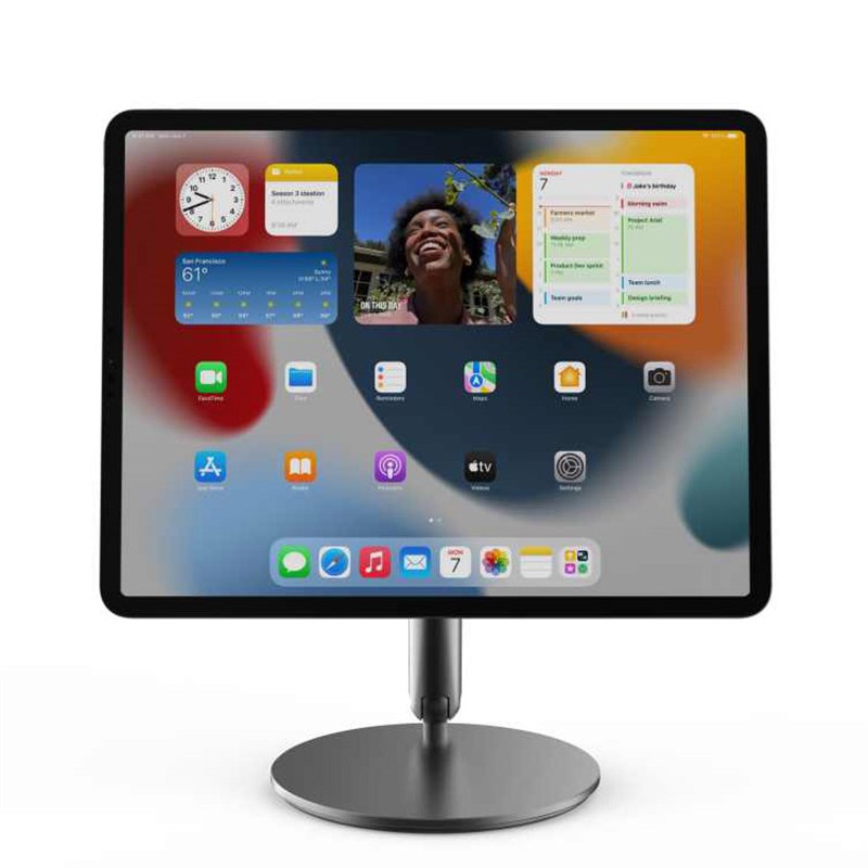 适用ipadPromini6磁吸平板支架金属升降可折叠便携桌面绘图画画图片