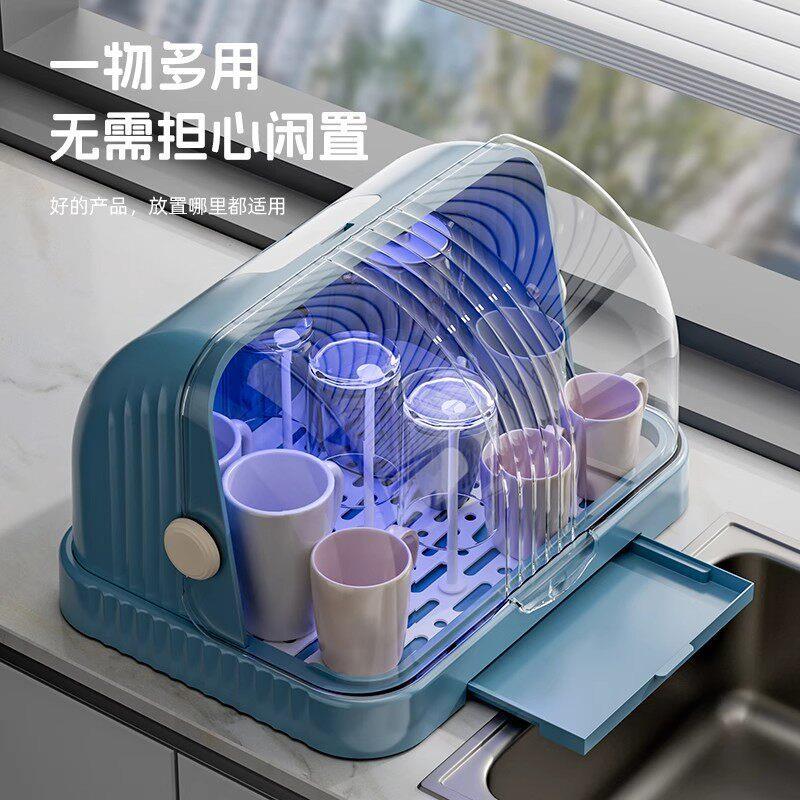 奶瓶收纳盒防尘沥水婴儿置物架宝宝餐具箱专用架婴儿用品储存架子