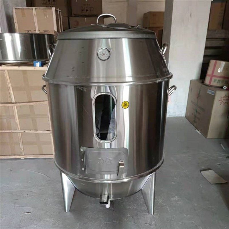 烤鸭炉商用木炭燃气烧鸭炉烤鸡炉不锈钢烧烤炉吊烤炉双层烧鹅炉