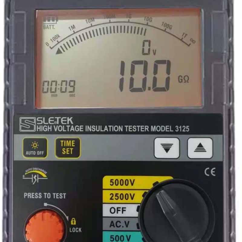 SLETEK共立 S3125高压兆欧表数字显示摇表 5000V