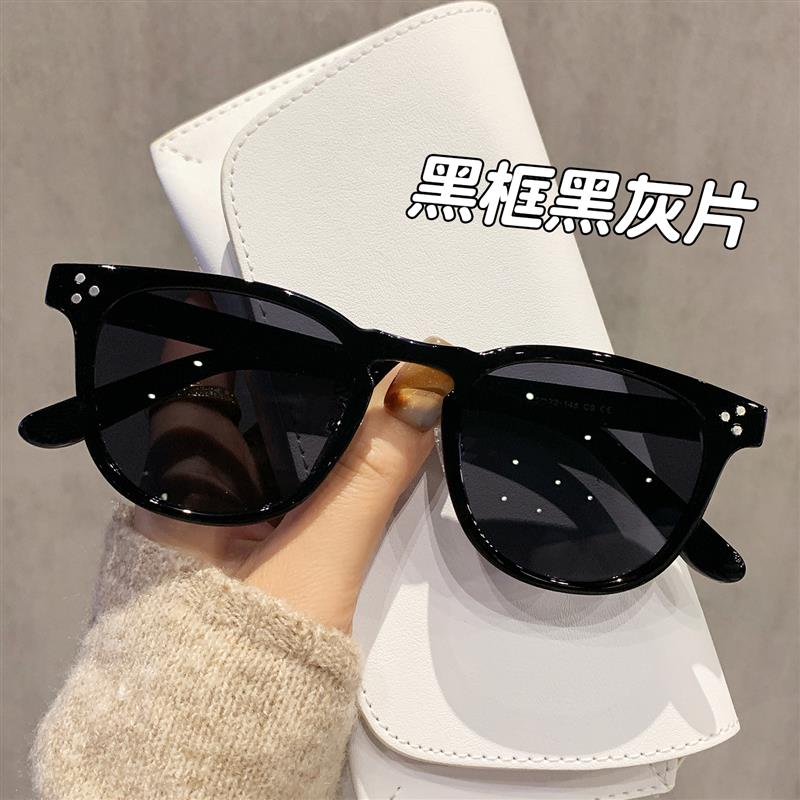 超轻TR90偏光墨镜女款带度数级感天蓝色太阳眼镜男士开车专用遮阳