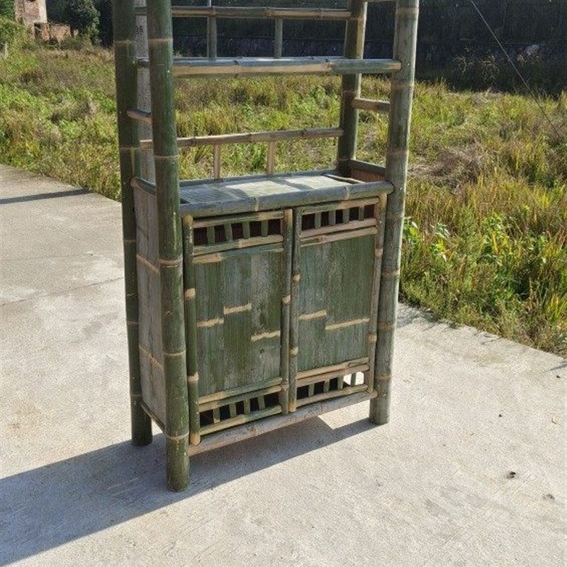 楠竹书架家用编织架子现代简约置物书柜多层落地柜子竹子衣帽架子