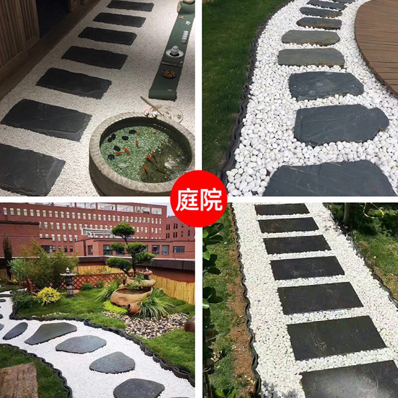 江西白石子鹅卵石小白石头多肉铺面庭院造景雨花石鹅软暖石装饰