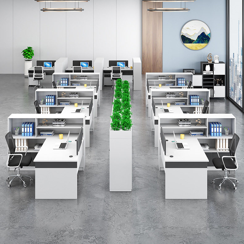 职员办公桌简约现代办公室桌椅组合员工白色双人办公桌面对面卡座,电子元器件市场,电线扎带/束线带,淘宝优惠券,粉丝福利购,淘宝优惠卷