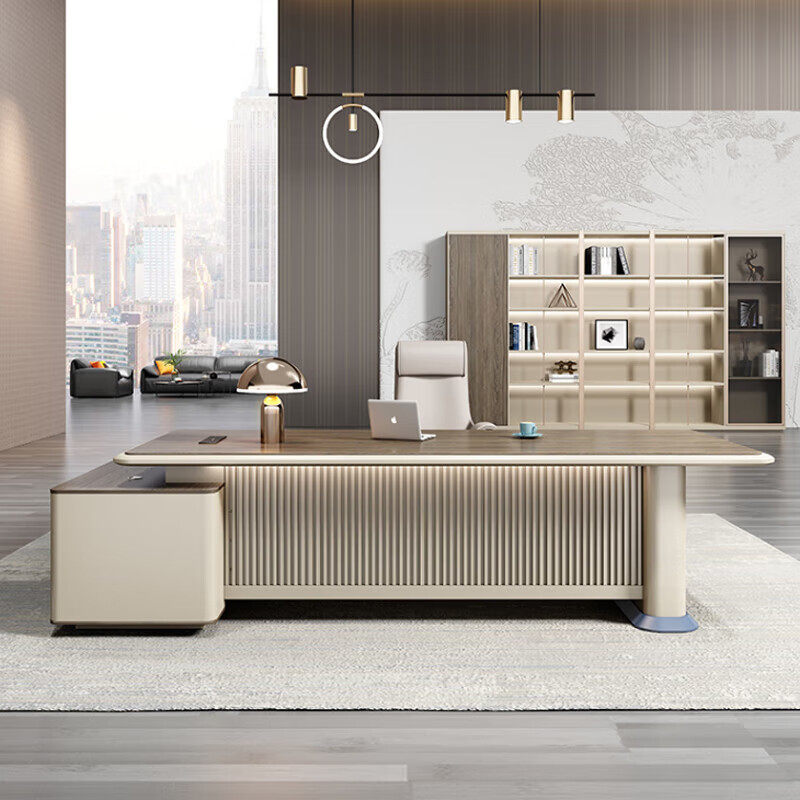 家具老板桌大班台轻奢总经理工作桌办公室桌椅环保板材现代轻奢,电子元器件市场,电线扎带/束线带,淘宝优惠券,粉丝福利购,淘宝优惠卷