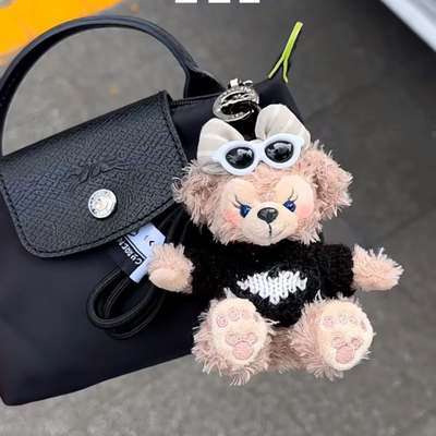 可爱毛绒雪莉达菲玩偶钥匙扣装饰娃娃卡通包包挂饰公仔汽车挂件