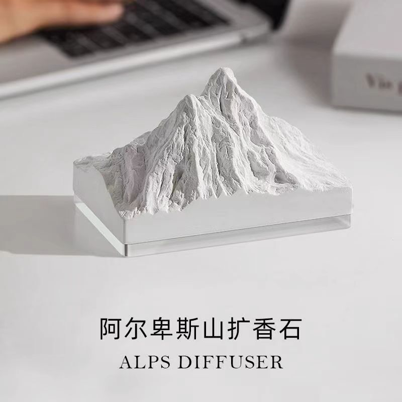 阿尔卑斯山扩香石无火香薰室内精油家用持久摆件桌面卧室客厅礼物