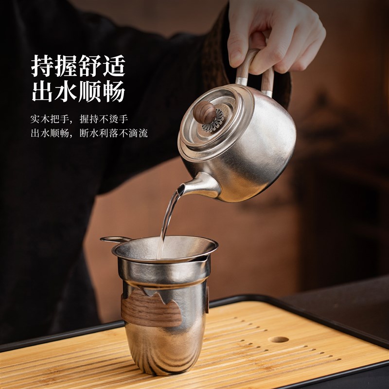 2026新款高端纯钛便携式茶具套装户外煮茶炉烧水泡茶露营喝茶装备