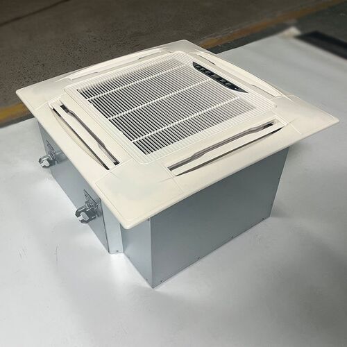 八面出风卡式风机盘管冷暖两用吊顶八面出风铜电机室内新风系统