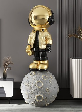 潮玩宇航员客厅摆件大型落地家居装饰品办公室太空人雕塑乔迁礼物