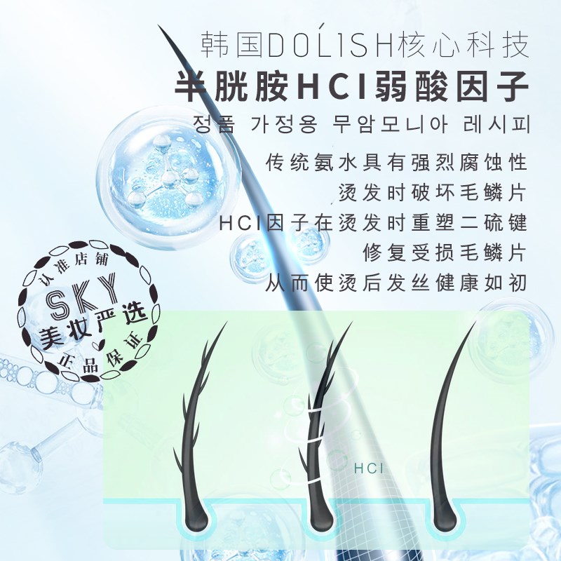 家用烫发水自己在家羊毛卷发神器冷烫不加热伤发短发高端定型药剂