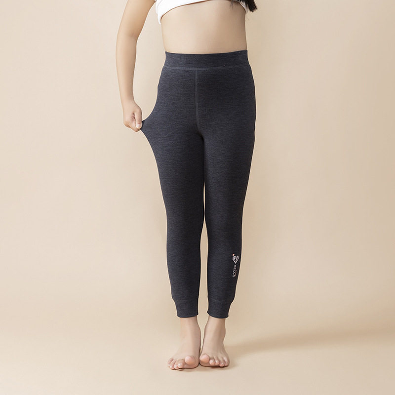 今贝旺保暖裤女男童德绒一体绒加厚儿童高腰无骨中大童内搭裤卫生