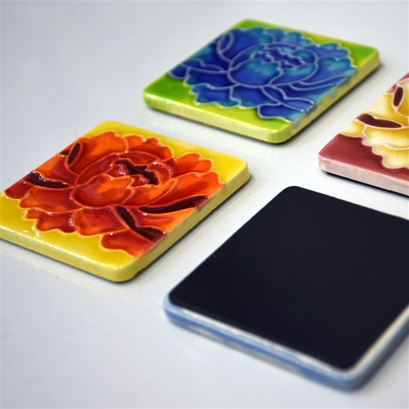 三彩艺城市旅行陶瓷磁冰箱装饰贴牡丹龙门博物馆商务洛阳特色礼物