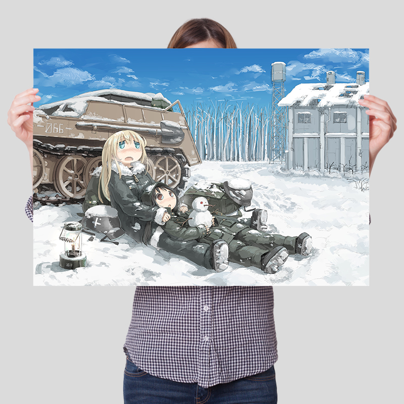 少女终末旅行千户尤莉海报二次元动漫宿舍卧寝室墙贴自粘周边壁纸