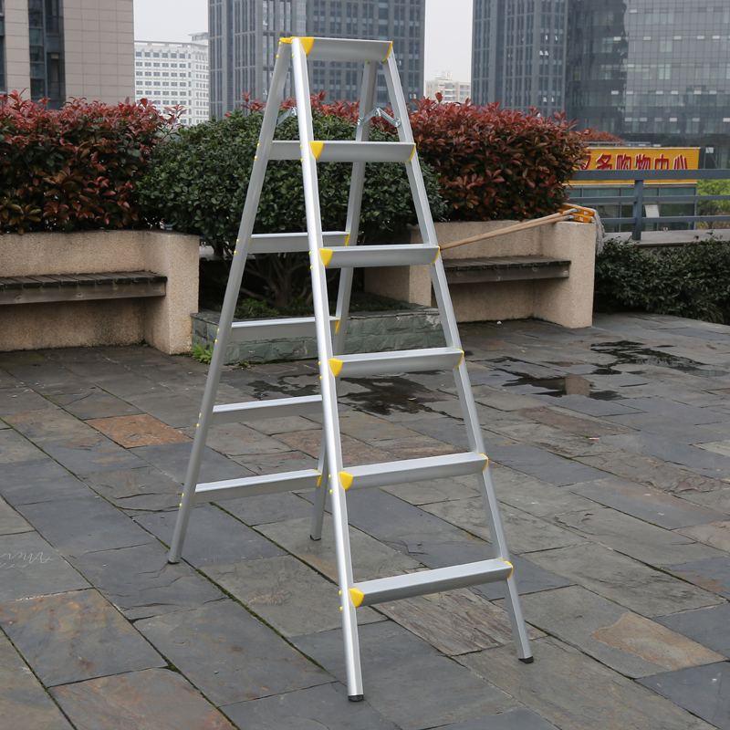 家用折叠人字梯六步小梯子铝合金双侧双面梯便携爬梯登高