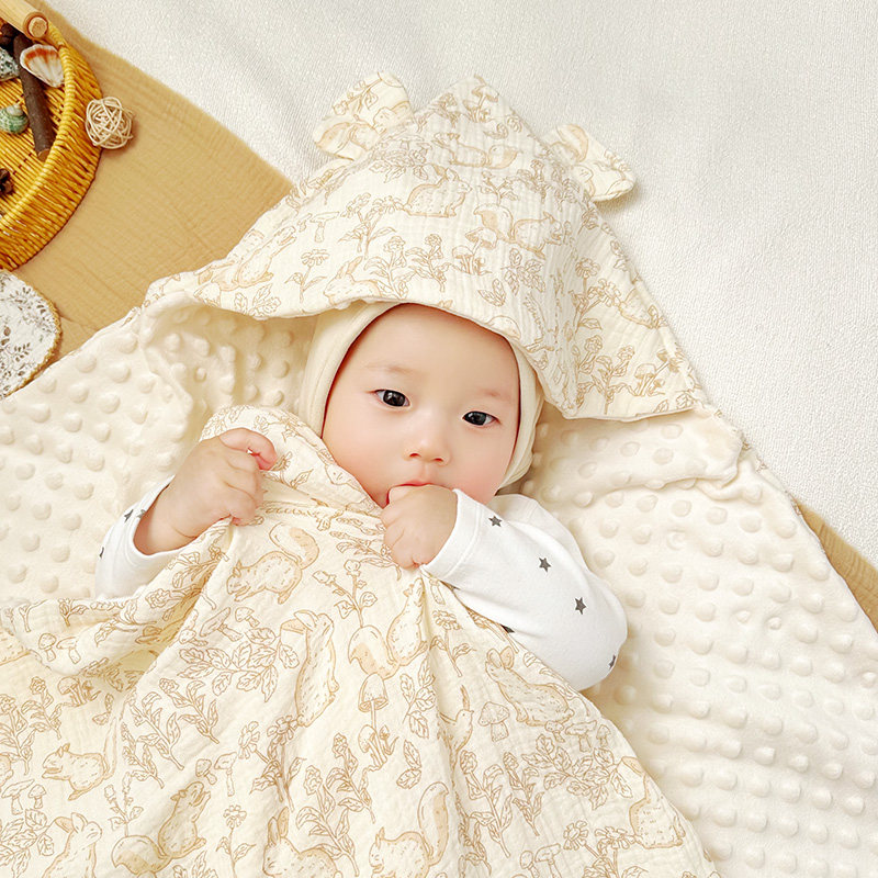 新生婴儿抱被纯棉包被春夏初生产房包单薄款襁褓a类宝宝用品