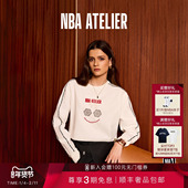 库兹马联名 撞色短款 NBA KUZMA时尚 ATELIER KYLE 抽绳卫衣女