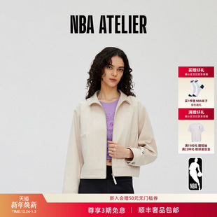 ATELIER女士湖人队宽松休闲拉链轻便夹克薄外套 NBA 25秋季 新款