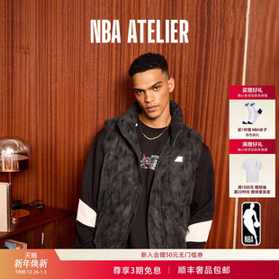 库兹马联名 KYLE NBA KUZMA皮质男轻薄保暖羽绒马甲 ATELIER