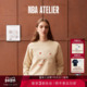 25春季 圆领华夫格卫衣 ATELIER女士太阳队针织套头衫 新品 NBA