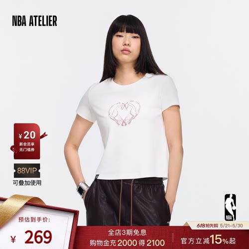 独行侠队莫代尔混纺t恤女士
