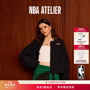 库兹马联名 KUZMA夹克女保暖短款 NBA xKYLE 棉服外套 ATELIER