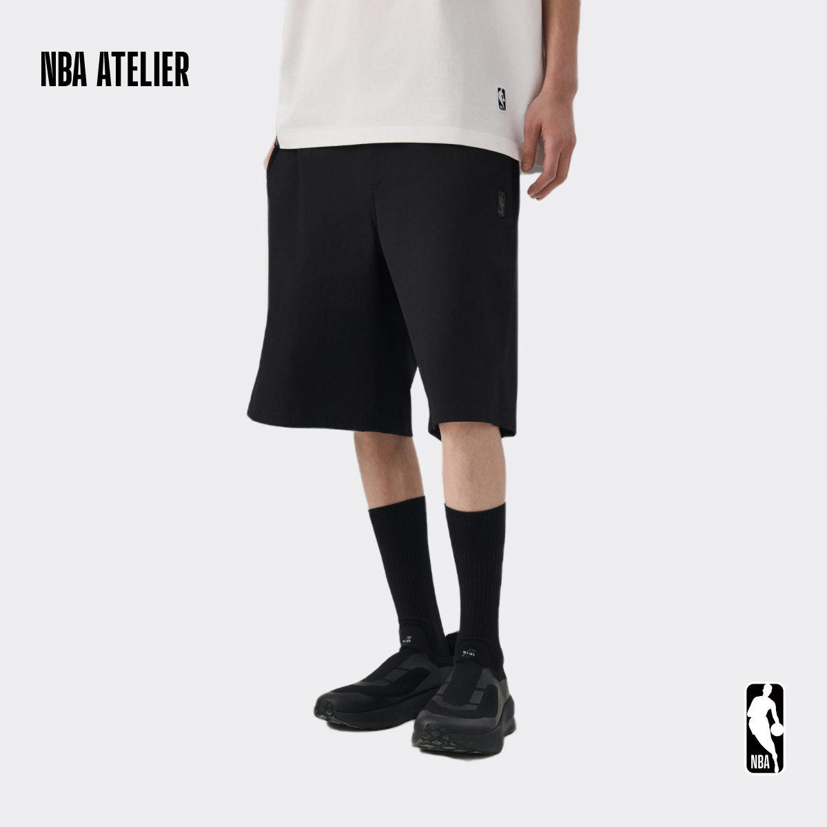 NBA ATELIER男士夏季休闲宽松运动短裤百搭舒适五分裤薄款外穿裤