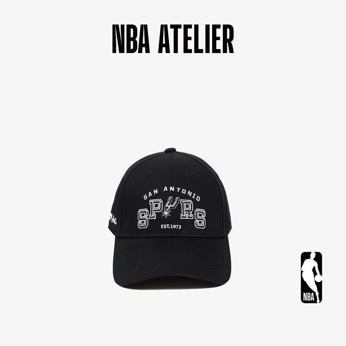 25秋季新款 NBA ATELIER马刺队潮流情侣款运动帽子刺绣字母鸭舌帽