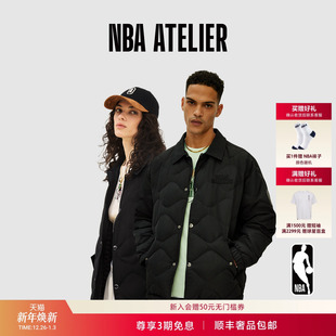 ATELIER独行侠保暖羽绒服翻领男女款 NBA 轻薄宽松外套 新款 25秋季