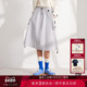新品 NBA ATELIER女士马刺队宽松抽绳工装 25夏季 半身裙中长款