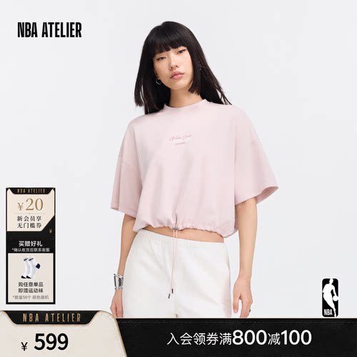 勇士队宽松短款兰精莫代尔t恤女