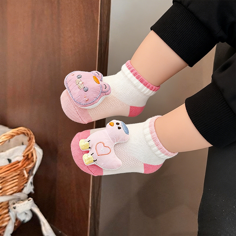 婴儿地板袜夏季室内隔凉透